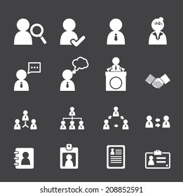 business persons and users icon