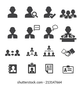 business persons and users icon