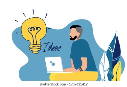 business persons working.Business concept illustration.