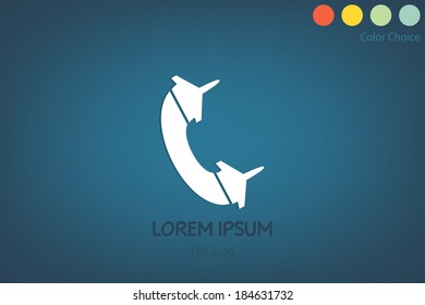 Business phone vector logo design