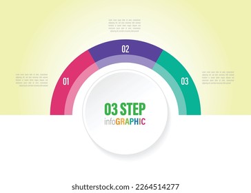 business pie chart 3 to 10 Infographics elements data element. can be used web design or presentation, illustration vector background