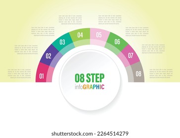 business pie chart 3 to 10 Infographics elements data element. can be used web design or presentation, illustration vector background