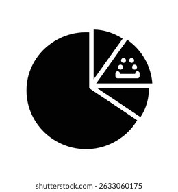 Business pie chart data analysis segmentation.