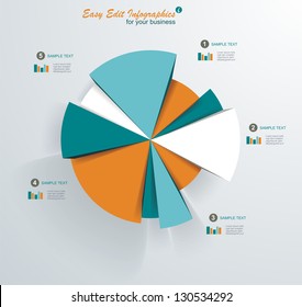 Business Pie Chart For Documents And Reports For Documents, Reports, Graph, Infographic, Business Plan, Education