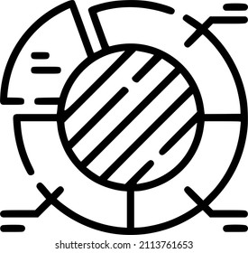 Business Pie Chart for Documents, Reports and Presentations. Infographic design