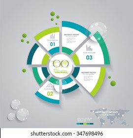 Business pie chart for documents and reports for documents, reports, graph, infographic, business plan, education