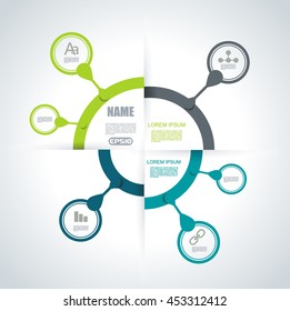 Business pie chart for documents and reports for documents, reports, graph, infographic, business plan, education.