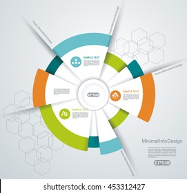 Business pie chart for documents and reports for documents, reports, graph, infographic, business plan, education.