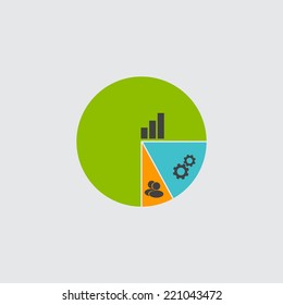 Business pie chart  icon