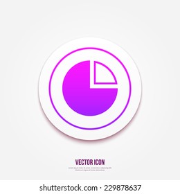 Business pie chart icon Info graphics