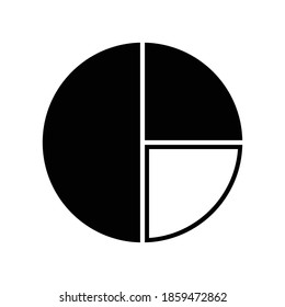 vector de icono de gráfico circular de negocios