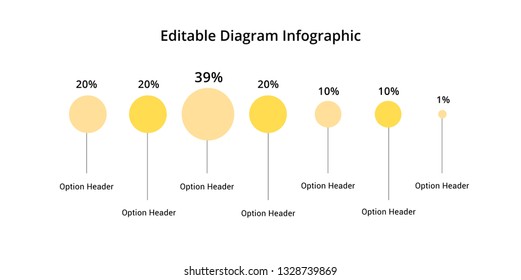 Business Pie Chart Infographic With Editable Segments. Cirlce Corporate Infograph Elements. Company Presentation Slide Template. Modern Vector Info Graphic Layout Design.