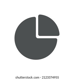 
business pie chart presentation graphic
two-section chart report or pie infographic design element round percentage chart isolated on white background with financial data statistic icon.