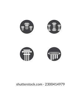 Symbol für die Säule der Business-Säule, Vektorsymbol