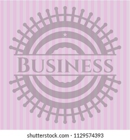 Business pink emblem