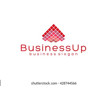 Business Up Pixel Arrow Logo