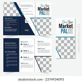 Diseño del folleto del plan de negocios.