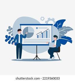 Business Plan Flat Design Illustration