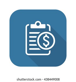 Business Plan Icon. Business Plan Icon Concept. Business Plan Icon with Shadow