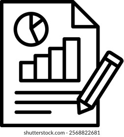Business Plan Icon Element For Design