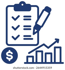 Elemento de ícone do plano de negócios para design