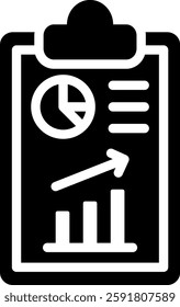 Business Plan Icon Glyph Vector Illustration