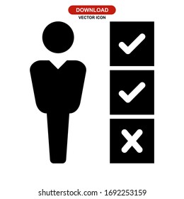 business plan icon or logo isolated sign symbol vector illustration - high quality black style vector icons
