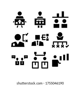 business plan  icon or logo isolated sign symbol vector illustration - Collection of high quality black style vector icons
