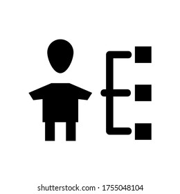 Businessplan-Symbol oder Logo einzeln auf Zeichen, Vektorgrafik - hochwertige Vektorsymbole mit schwarzem Stil
