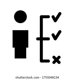 icono del plan de negocios o logotipo símbolo de signo aislado ilustración vectorial - iconos vectoriales de estilo negro de alta calidad