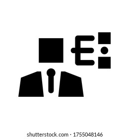 business plan  icon or logo isolated sign symbol vector illustration - high quality black style vector icons
