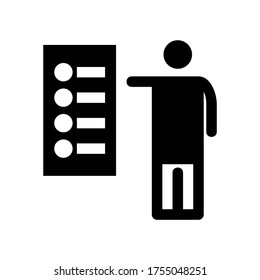 business plan  icon or logo isolated sign symbol vector illustration - high quality black style vector icons