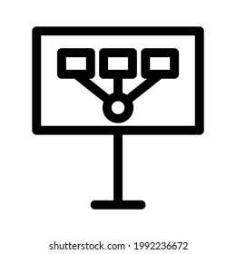 Businessplan-Symbol oder Logo einzeln auf Zeichen, Vektorgrafik - hochwertige Vektorsymbole mit schwarzem Stil
