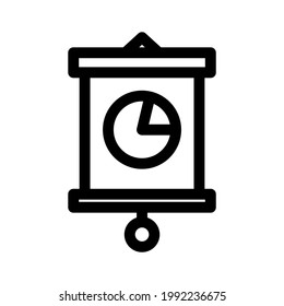 icono del plan de negocios o logotipo símbolo de signo aislado ilustración vectorial - iconos vectoriales de estilo negro de alta calidad
