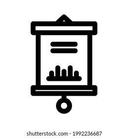 Businessplan-Symbol oder Logo einzeln auf Zeichen, Vektorgrafik - hochwertige Vektorsymbole mit schwarzem Stil
