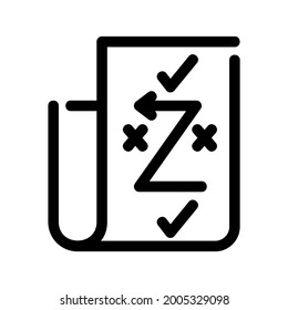 Businessplan-Symbol oder Logo einzeln auf Zeichen, Vektorgrafik - hochwertige Vektorsymbole mit schwarzem Stil
