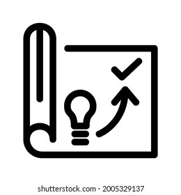 business plan icon or logo isolated sign symbol vector illustration - high quality black style vector icons
