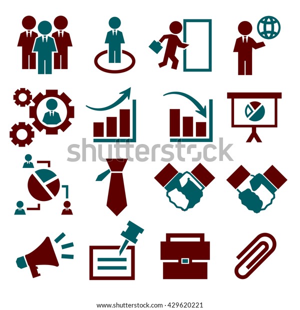Business Plan Icon Set Stock Vector (Royalty Free) 429620221