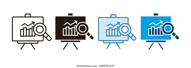 Business Plan Icon Set Multiple Style Collection