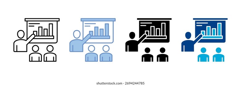 Business Plan Icon Set Multiple Style Collection