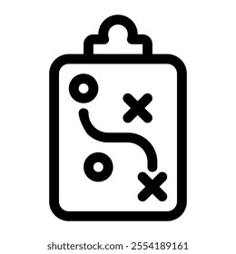 Business plan icon with simple and line style