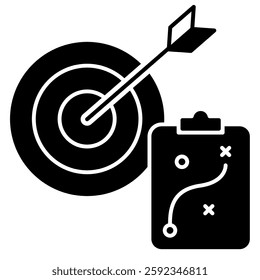 Business Plan icon, business Target