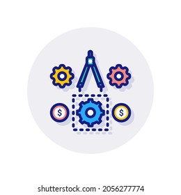 Business Plan icon in vector. Logotype