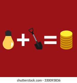 Business plan. Icons for business.