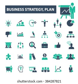 iconos del plan de negocios
