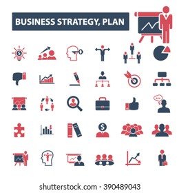iconos del plan de negocios
