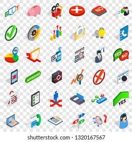Business plan icons set. Isometric style of 36 business plan vector icons for web for any design