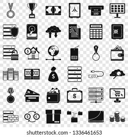 Business plan icons set. Simple style of 36 business plan vector icons for web for any design