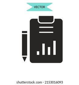 Símbolo del símbolo del plan de negocio elementos vectores para la web infográfica