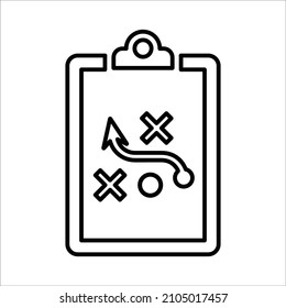 Business plan line icon. Outline vector.